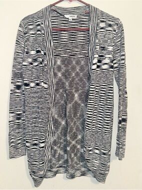 Sonoma Black and White Patterned Cardigan